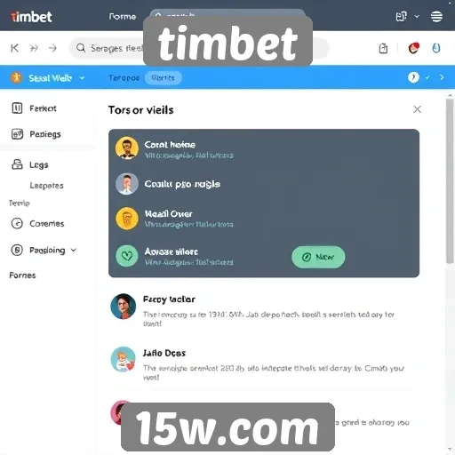 Avaliação da interface do usuário no Timbet
